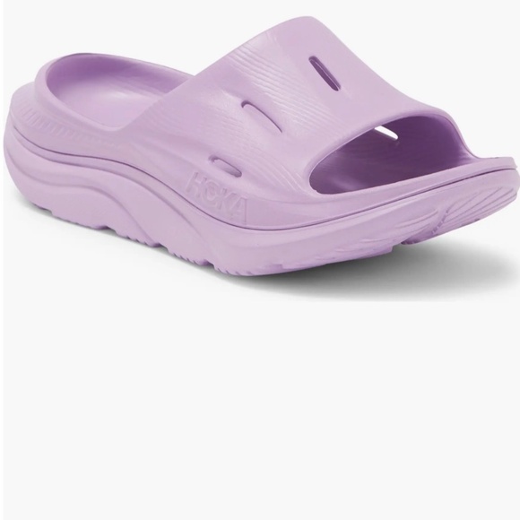 HOKA Ora Recovery  Slide  Sandals 3 Violet Bloom Purple Unisex Men's 11/Women 13 - Picture 1 of 10